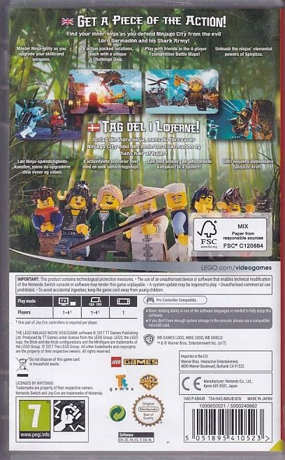 The LEGO Ninjago Movie Videogame - Nintendo Switch (A Grade) (Genbrug)